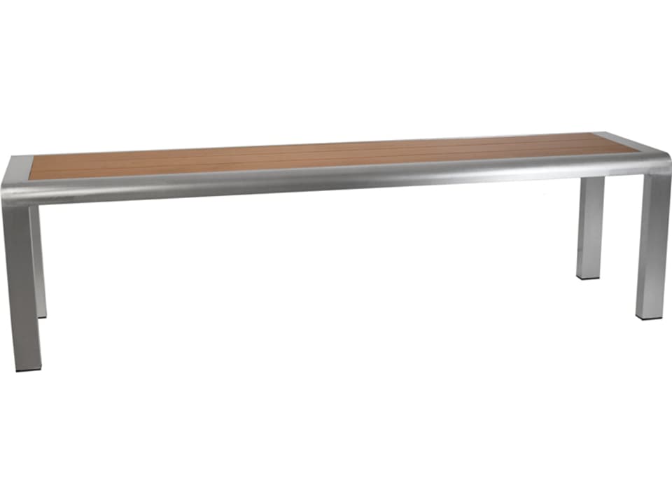 Sid 66-Inch Aluminum Slat Outdoor Bench