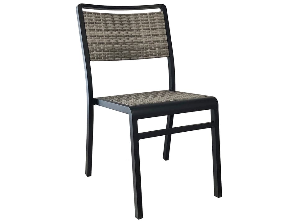 Sid Aluminum Wicker Dining Side Chair