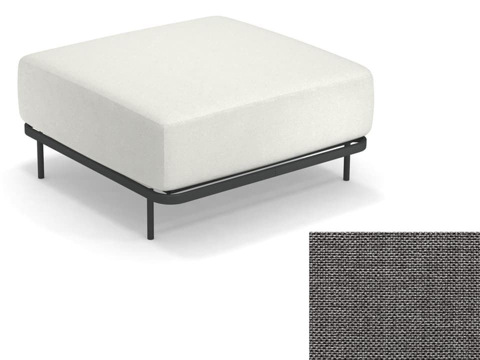 Cannole Steel Cushion Ottoman