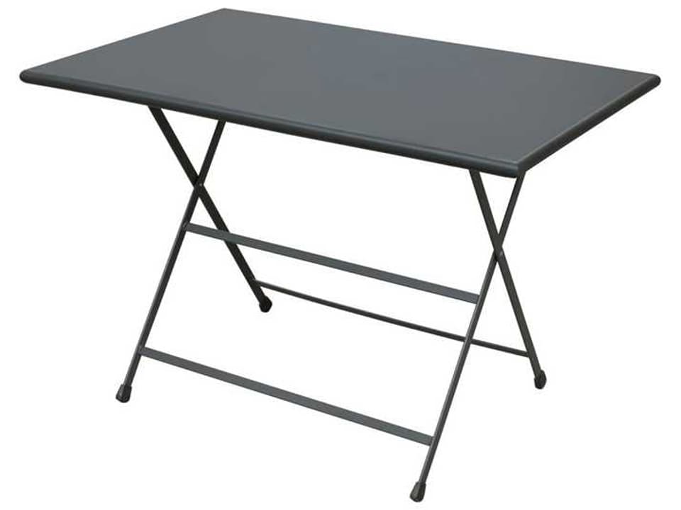 Arc En Ciel 44-Inch Rectangular Folding Table in Steel