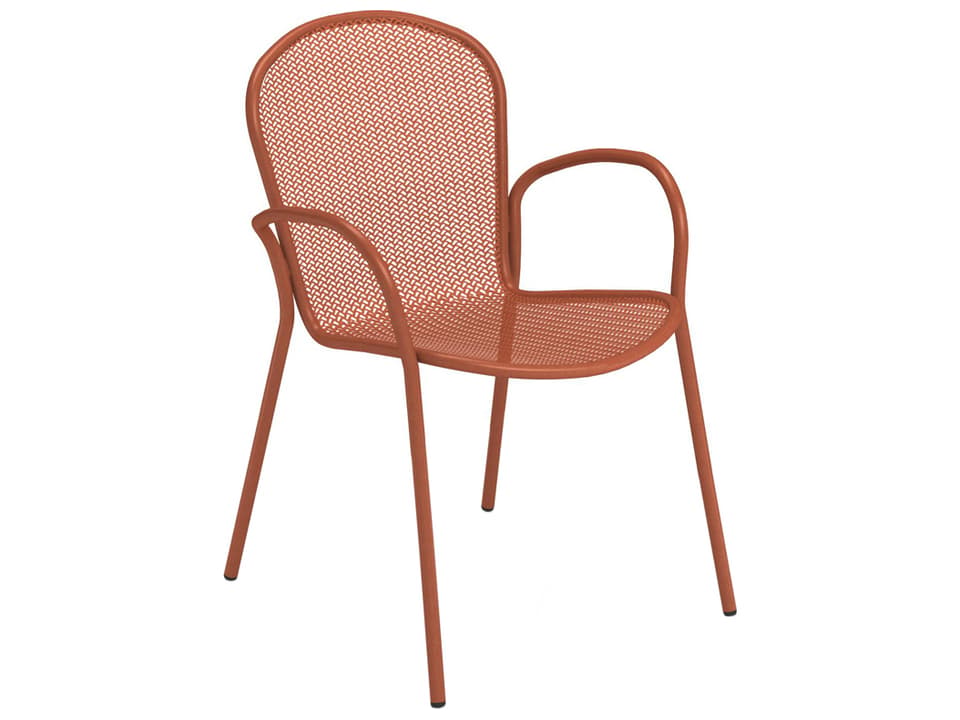 Ronda Steel 2.0 Stacking Outdoor Patio Dining Arm Chair