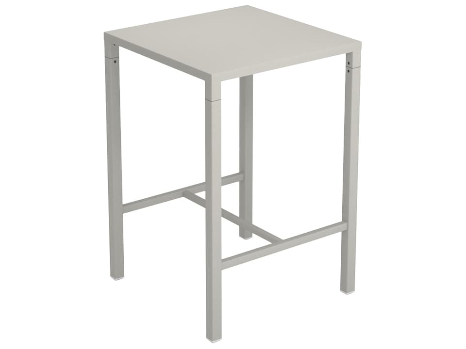 Nova 32-Inch Square Steel Bar Table