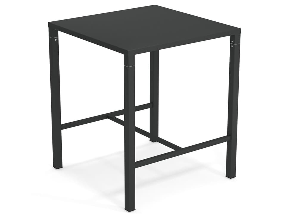 Nova 36-Inch Square Steel Bar Table