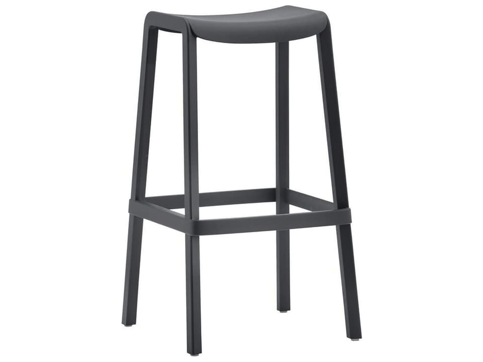 Dome Backless Resin Barstool for Outdoor Use