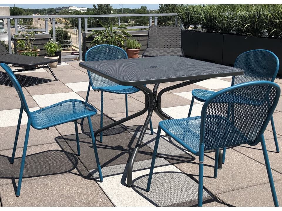 Cambi Steel Blue Dining Set