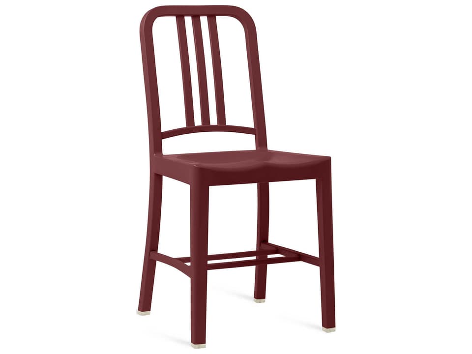 111 Navy Recycled Plastic Dining Side Chair Indoor Outdoor