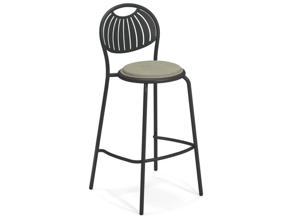 Coupole Steel Metal Bar Stool