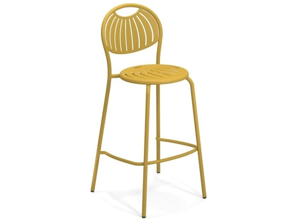 Coupole Steel Metal Bar Stool