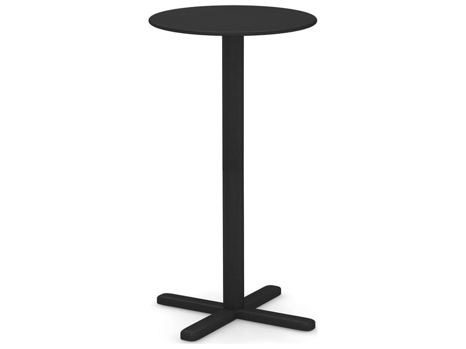 Darwin 24-Inch Round Steel Tilt-Top Bar Table