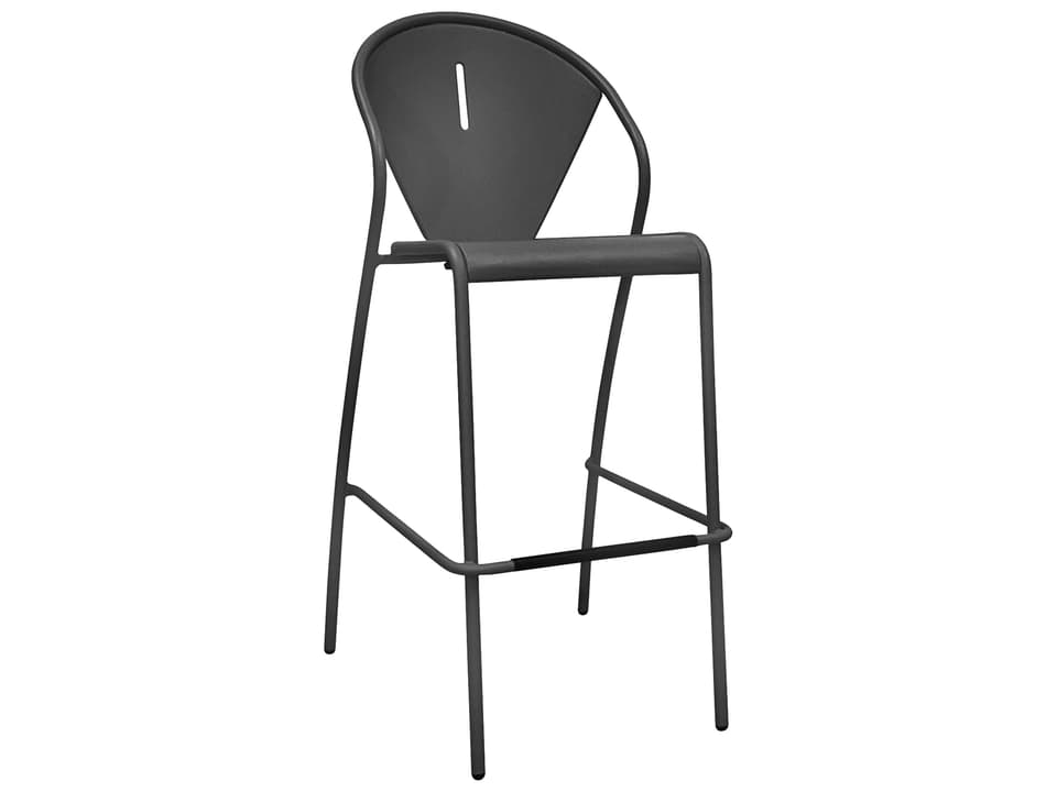 Code Steel Stackable Outdoor Patio Bar Stool