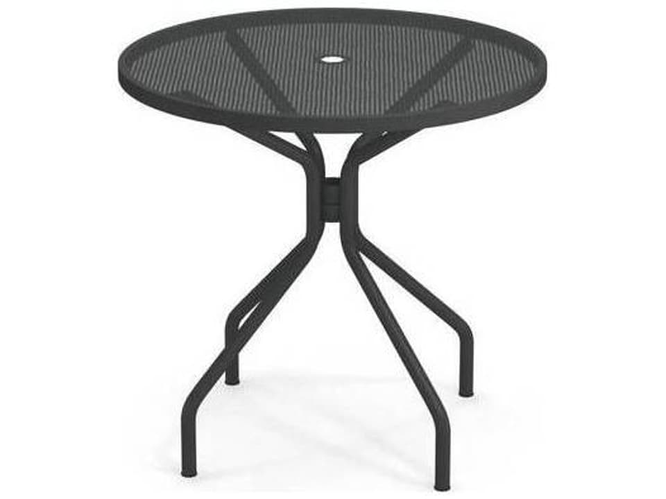 Cambi Steel Round Umbrella Hole Dining Table