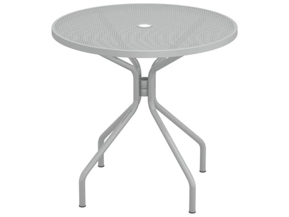 Cambi Steel Round Umbrella Hole Dining Table
