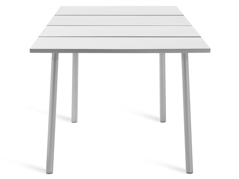 Run By Sam Hecht And Kim Colin Square Wood Aluminum Anodized Dining Table