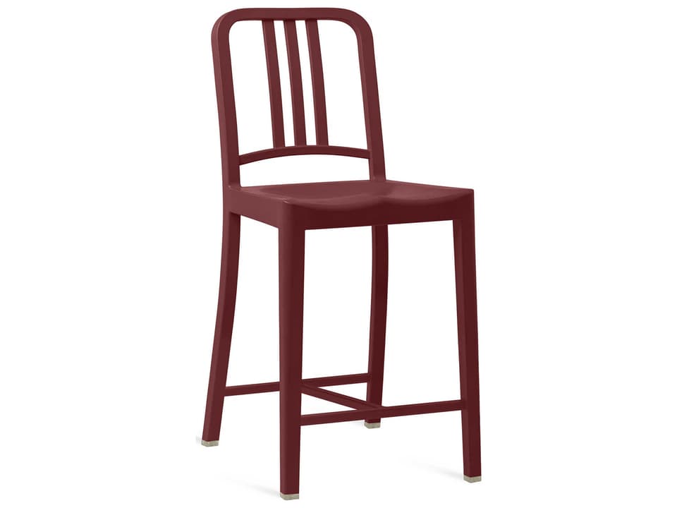 Emeco 111 Navy Collection Side Counter Height Stool