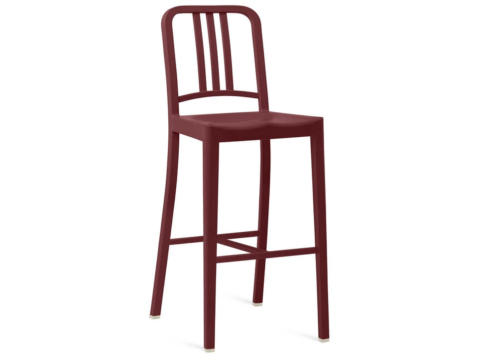 Emeco 111 Navy Recycled PET Bar Height Stool