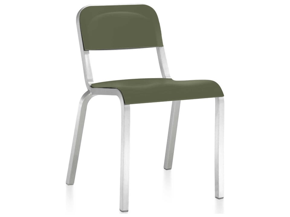 Emeco 1951 Stacking Side Dining Chair with Recycled PET Seat