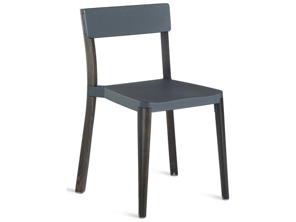 Emeco Lancaster Side Dining Chair with Ash Wood and Recycled Aluminum
