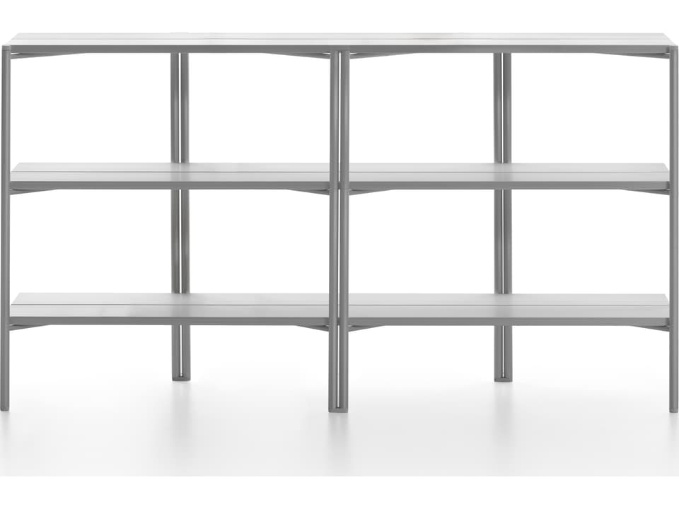 Run by Sam Hecht and Kim Colin 72-Inch Aluminum Clear Anodized Console Table