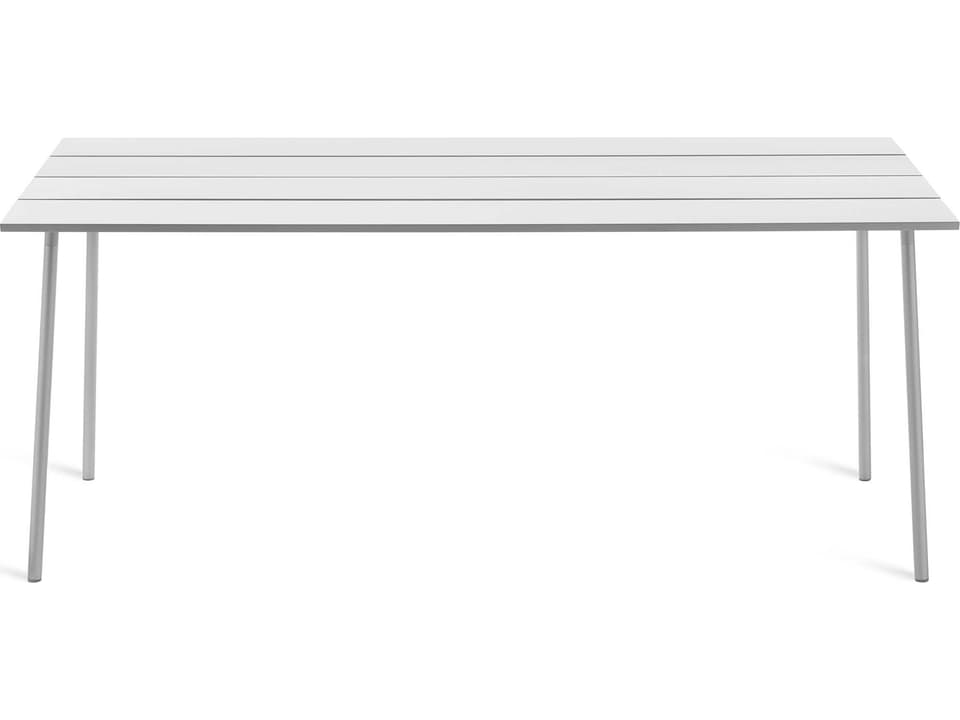 Run 96-Inch Rectangular Bar Height Table Clear Anodized Aluminum