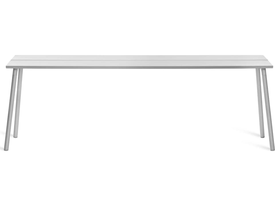 Run by Sam Hecht and Kim Colin Aluminum Clear Anodized Rectangular Console Table