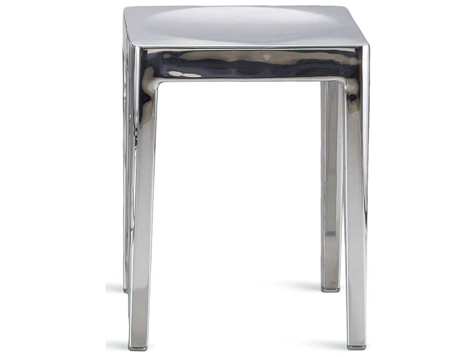 Emeco STOL 18-Inch Polished Aluminum Stool