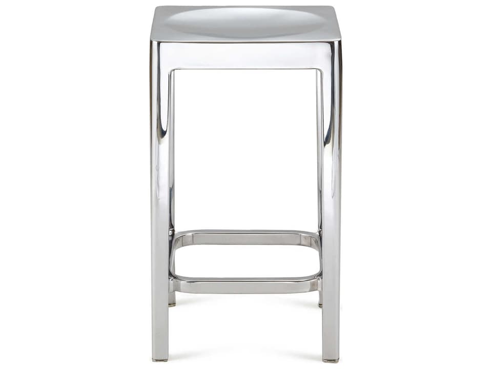 Emeco Outdoor STOL-24 Brushed Aluminum High Counter Stool