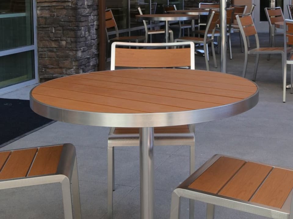 Sid Aluminum Outdoor Patio Dining Set