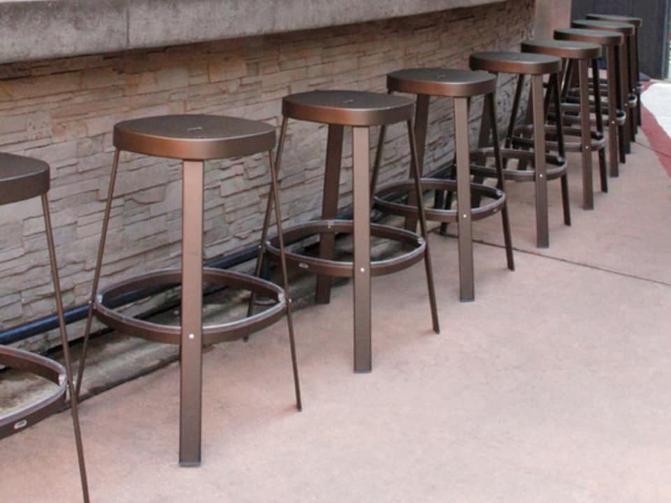 Thor Steel Outdoor Bar Stool Set