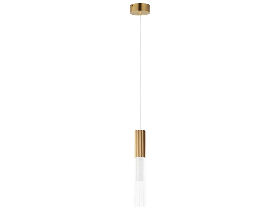 Reeds LED Mini Pendant Light in Gold