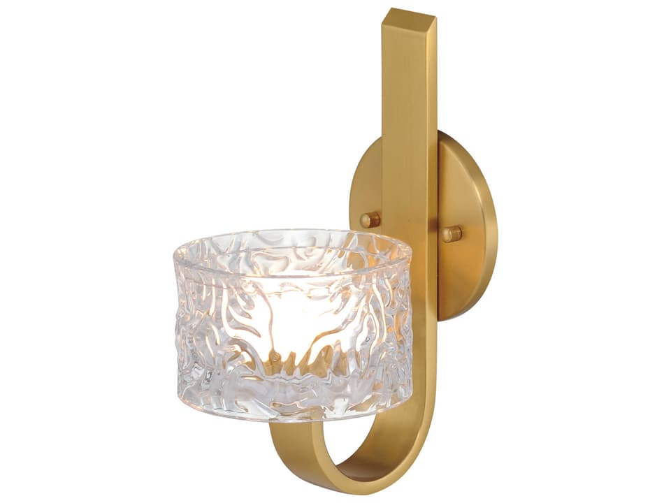 Elysian 1-Light Natural Aged Brass Wall Sconce