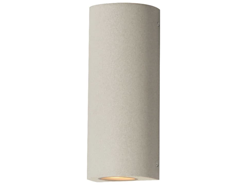 Pilar 2-Light Outdoor LED Wall Sconce in Sandstone Finish