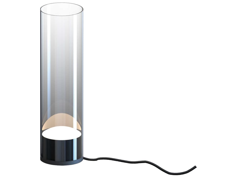 Highball Gunmetal Graduating Smoke Glass Table Lamp
