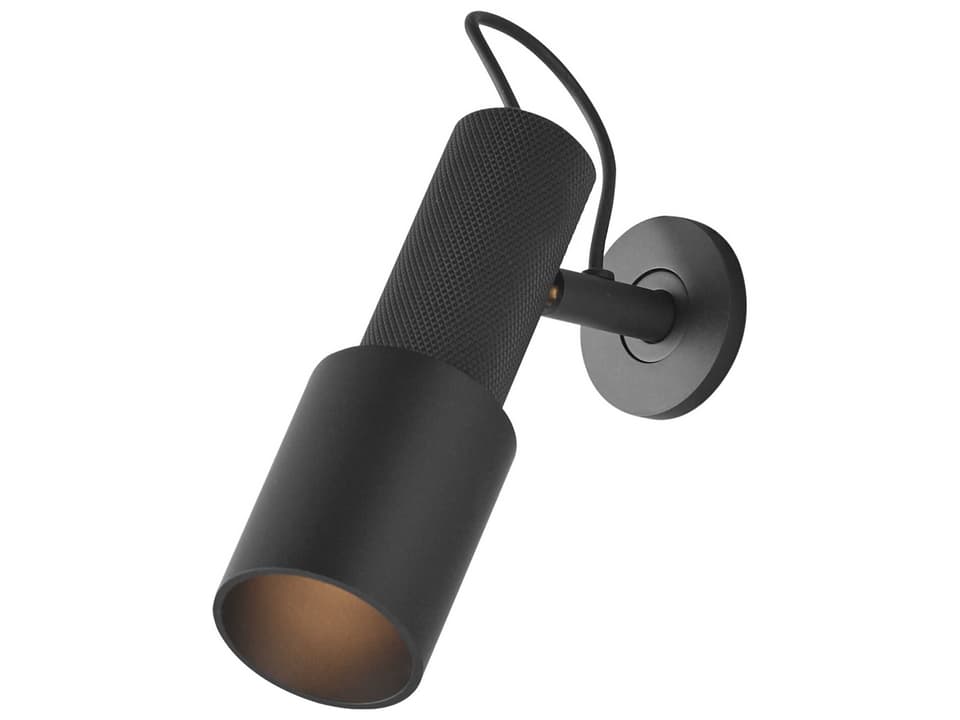 1-Light Gunmetal Black Swing Wall Sconce