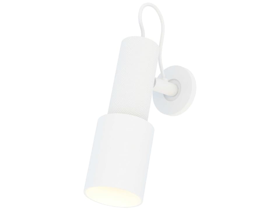 1-Light White Swing Wall Sconce