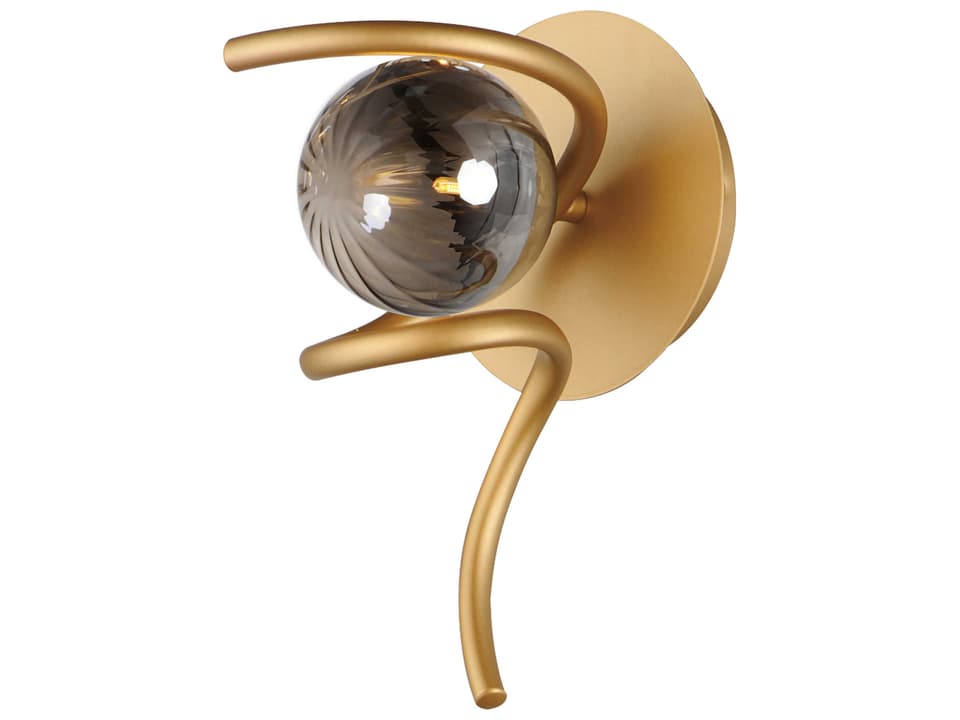 1-Light Gold Wall Sconce