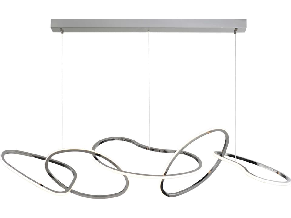 Unity LED Linear Pendant in Black Chrome