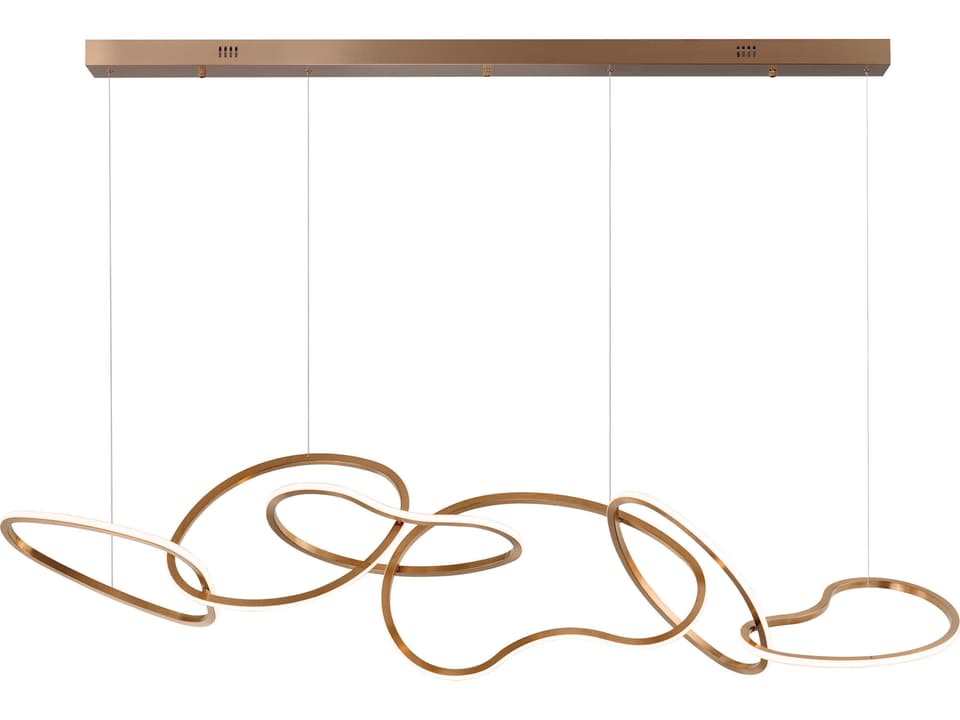 Unity LED Linear Pendant in Brushed Champagne