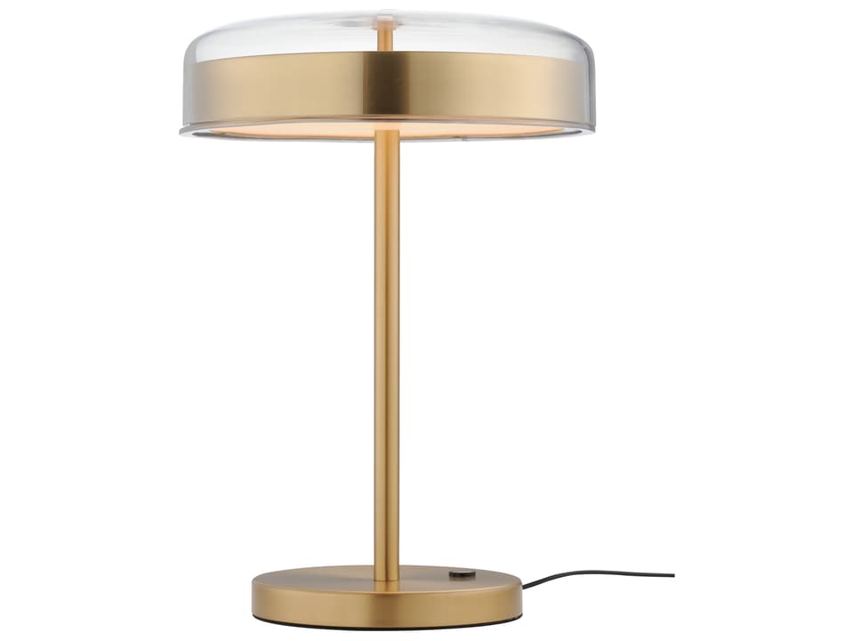 Voto Natural Aged Brass Clear Pc Table Lamp