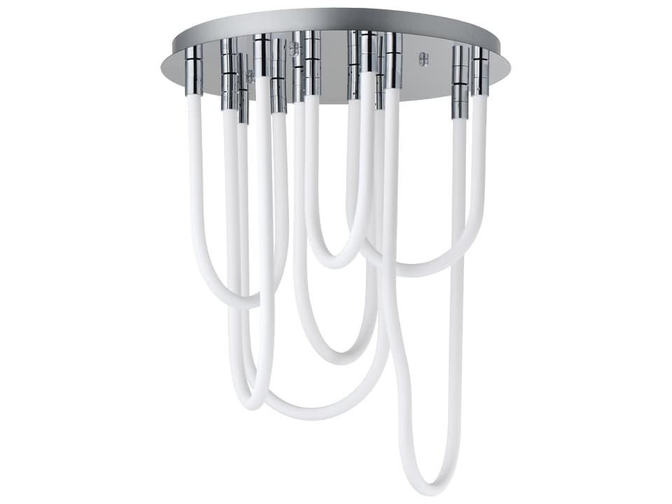 Soleil 7-Light Polished Chrome Linear Flush Mount