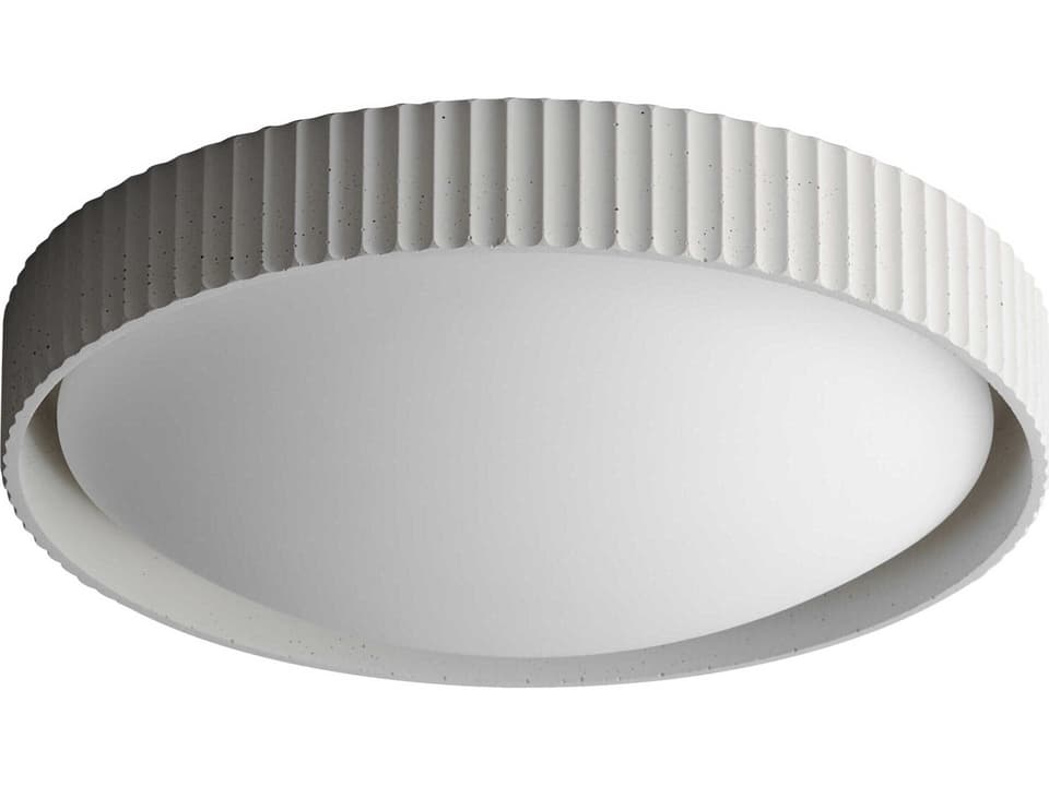 Souffle LED Flush Mount Light in Chalk White