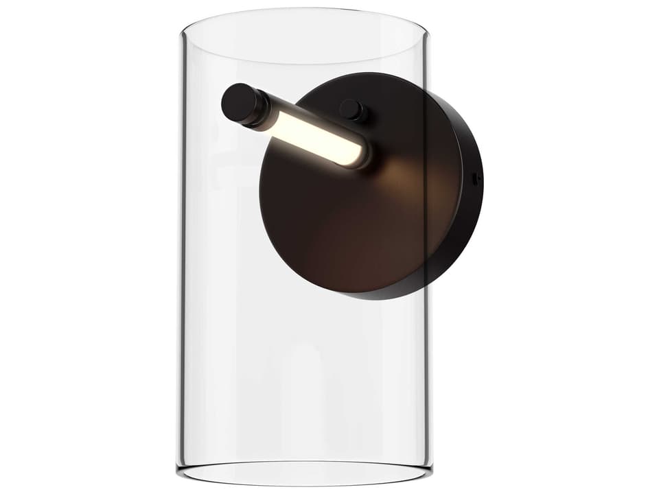1-Light Black Wall Sconce