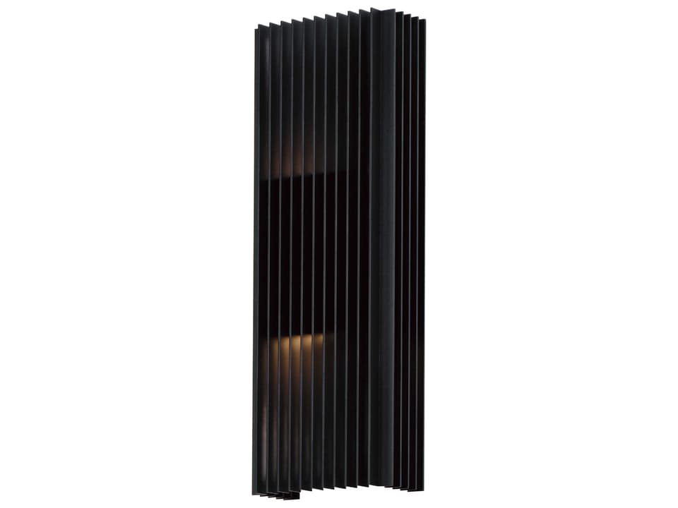 Rampart 22-Inch Outdoor Wall Sconce in Matte Black Aluminum