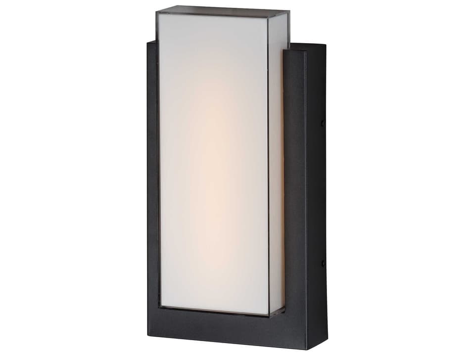 Tower Outdoor Wall Sconce in Black