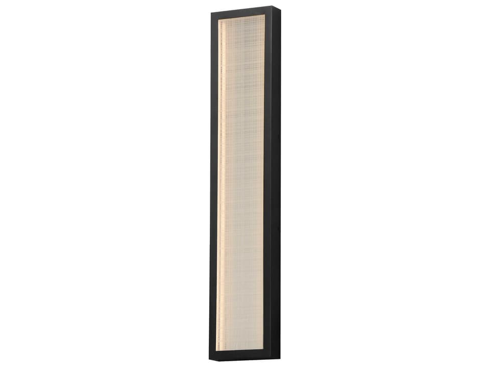 Elan Rowan 1-Light Matte Black Glass LED Vanity Light