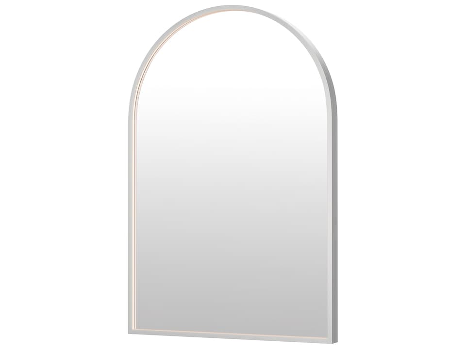 Elisse Satin Nickel Wall Mirror Vertical