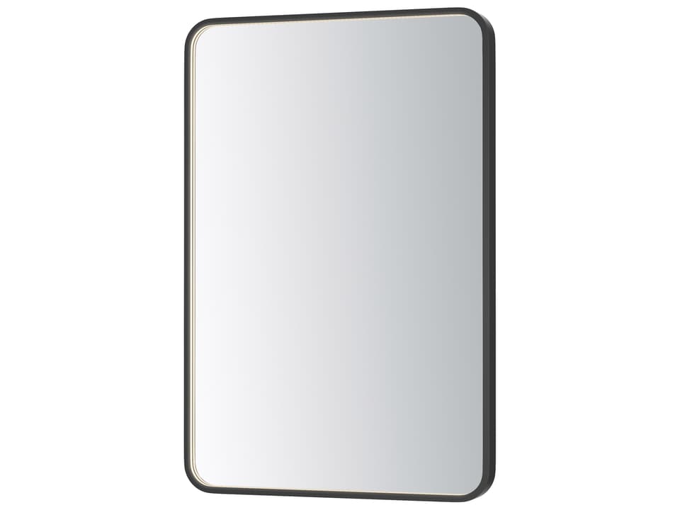 Elisse Black Wall Mirror Rectangular