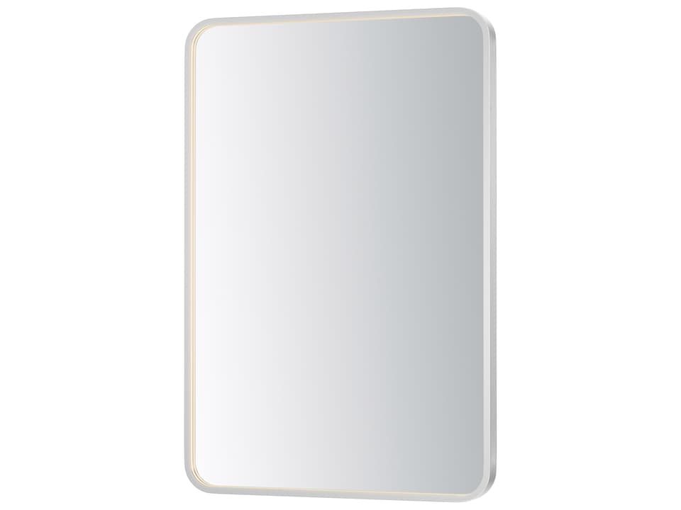 Elisse Satin Nickel Wall Mirror Rectangular