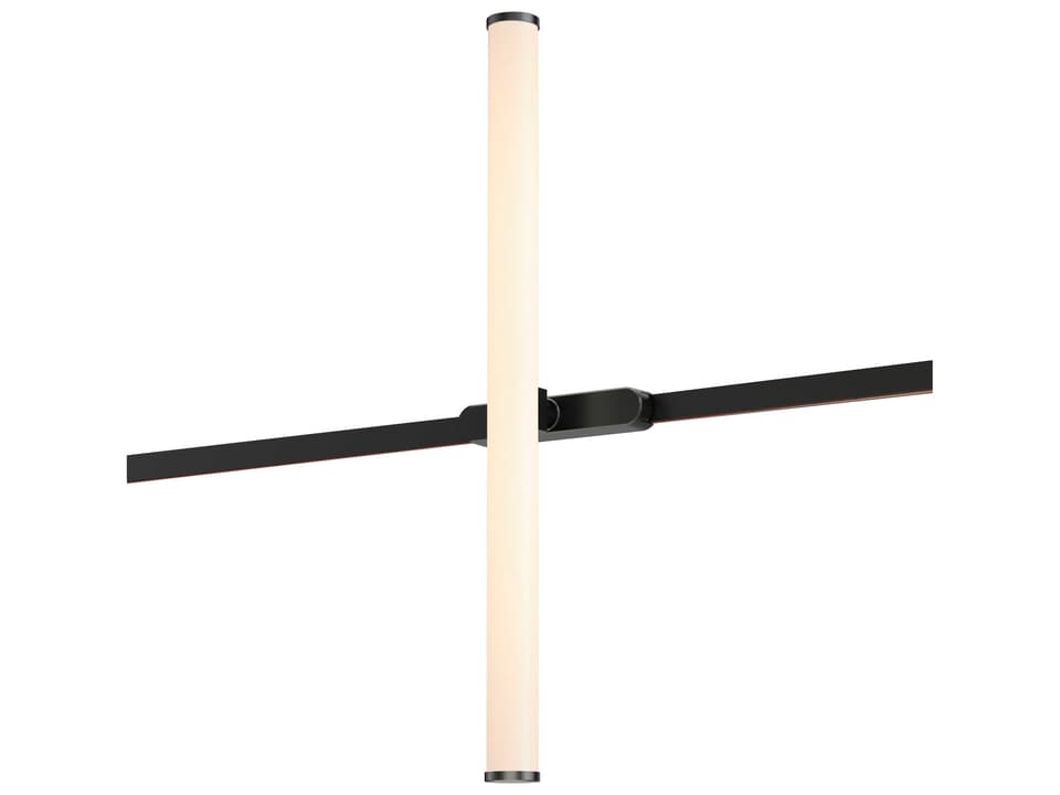 Continuum 1-Light Black Cylinder Track & Rail Light