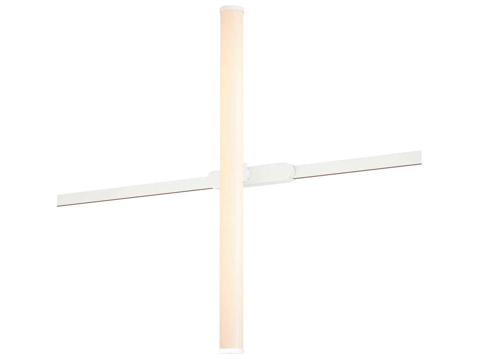 Continuum 1-Light White Cylinder Track & Rail Light