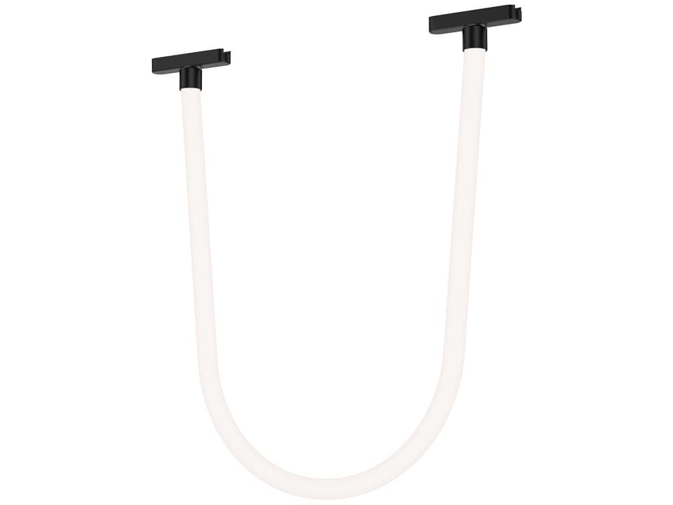 Continuum 1-Light White Black Track & Rail Light